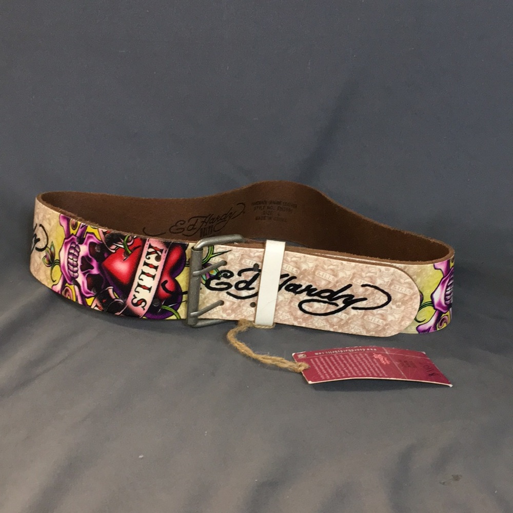 Ed Hardy Designs Wide Belt L